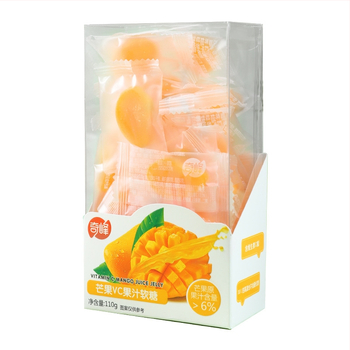 Qifeng vitamín C žuvacie gumy: manga želé, cukríky s bielou broskyňou, detské ovocné sladkosti QQ cukríky