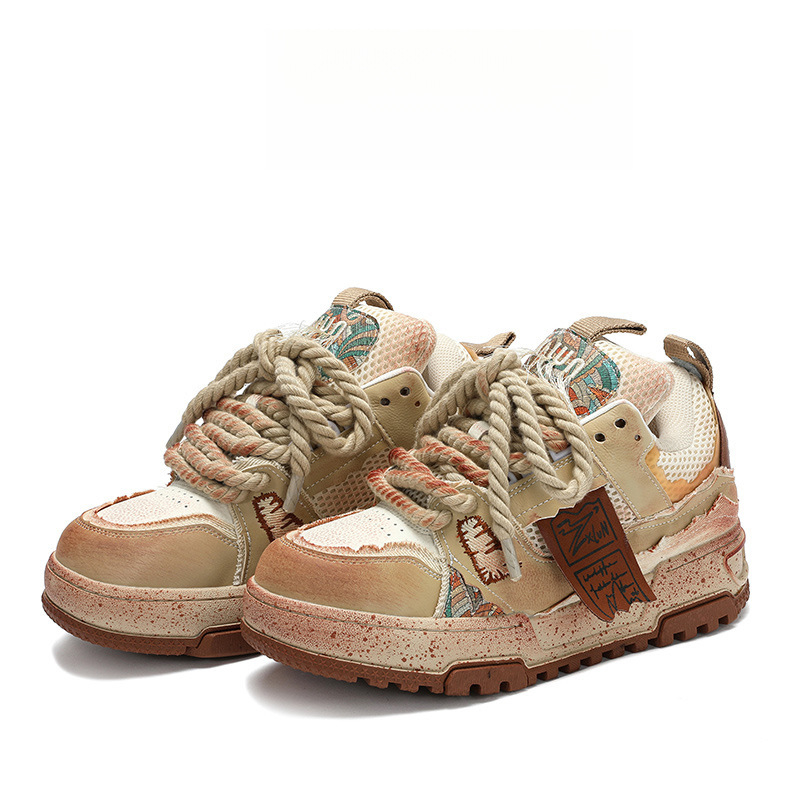 Ruins serija muške i ženske loaferice s debelim potplatom, retro stil
