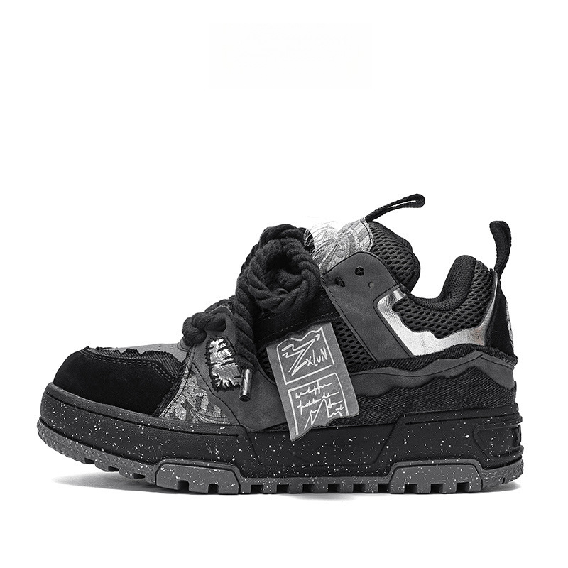 Ruins serija muške i ženske loaferice s debelim potplatom, retro stil