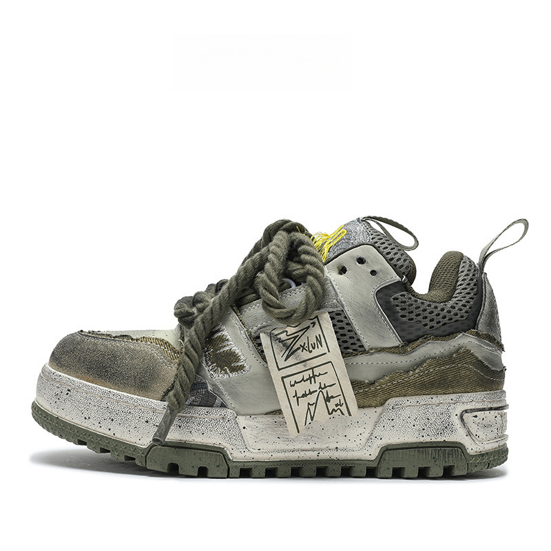 Ruins serija muške i ženske loaferice s debelim potplatom, retro stil
