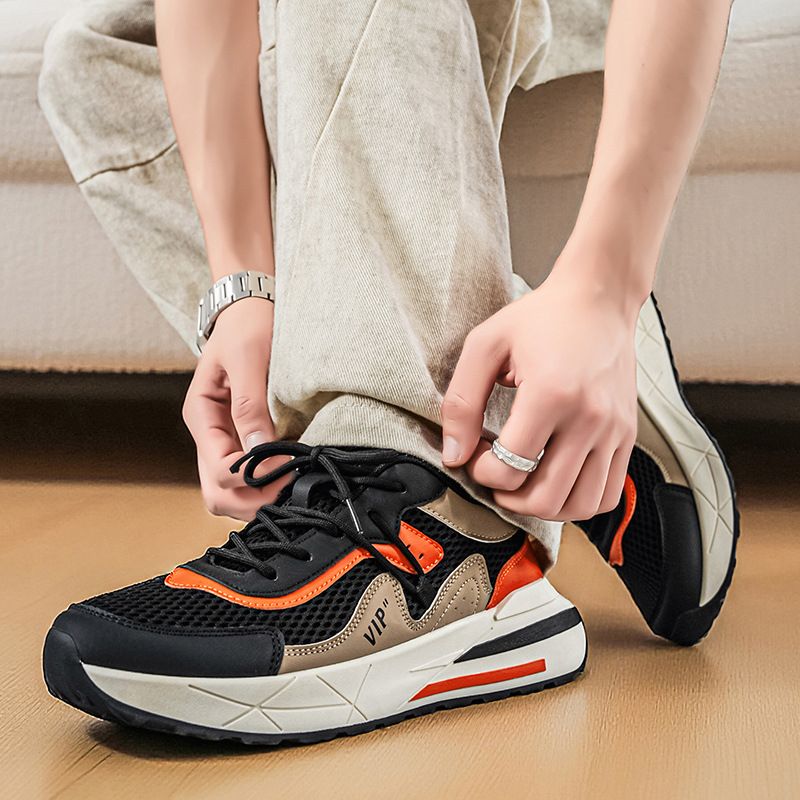 Muške tenisice 2026 – prozračne mrežaste tenisice za trčanje s debelim potplatom, svestrane i protuklizne, dad sneakers