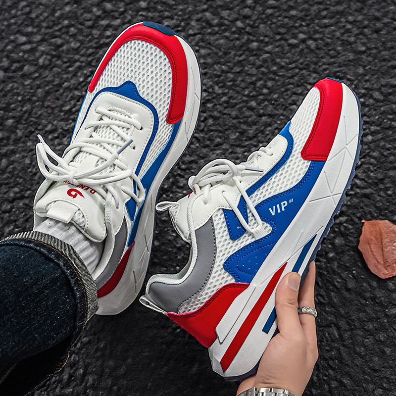 Muške tenisice 2026 – prozračne mrežaste tenisice za trčanje s debelim potplatom, svestrane i protuklizne, dad sneakers