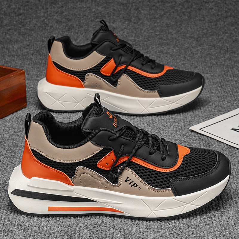 Muške tenisice 2026 – prozračne mrežaste tenisice za trčanje s debelim potplatom, svestrane i protuklizne, dad sneakers
