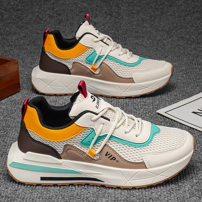 Muške tenisice 2026 – prozračne mrežaste tenisice za trčanje s debelim potplatom, svestrane i protuklizne, dad sneakers