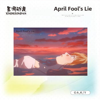 Xinghe Anime Your Lie in April - комплект от две пощенски картички - официално лицензиран