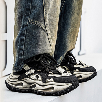 Muške tenisice tip dad sneakers s debelim potplatom za povećanje visine, korejskog stila, ulične tenisice za trčanje