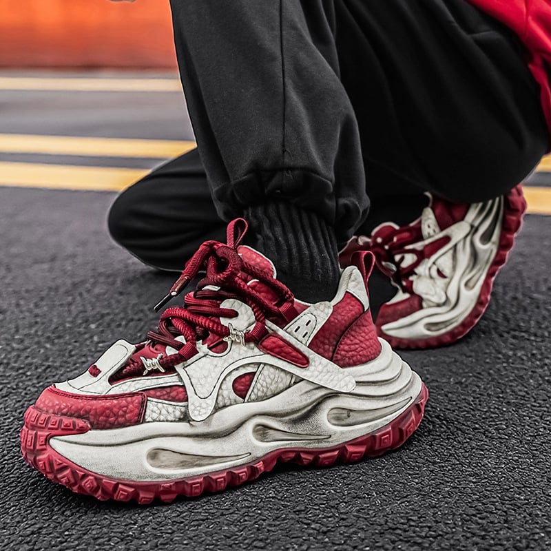 Muške tenisice tip dad sneakers s debelim potplatom za povećanje visine, korejskog stila, ulične tenisice za trčanje