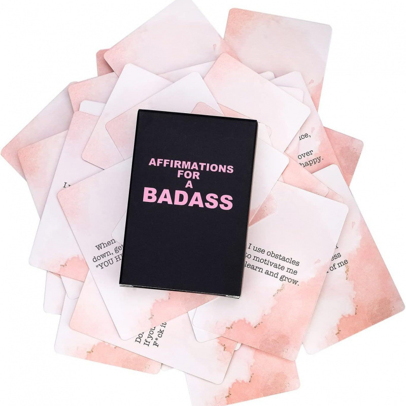 Кутия с креативни поздравителни картички за жени — дръзки послания, усещане за лукс, компактни карти за подарък