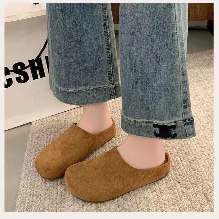 Ženske cipele s zatvorenim prstom u Birkenstock stilu, slip-on, debela potplat za povećanje visine – proljeće 2026, udobne ravne cipele