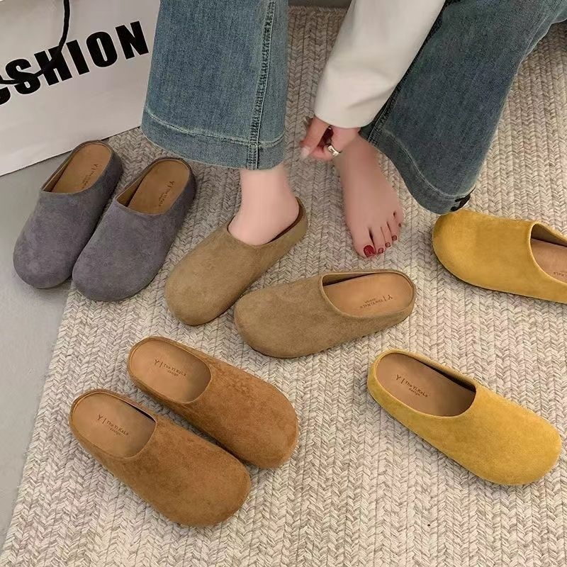 Ženske cipele s zatvorenim prstom u Birkenstock stilu, slip-on, debela potplat za povećanje visine – proljeće 2026, udobne ravne cipele
