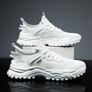 2025 muške mrežaste tenisice, prozračne i lagane, otporne na miris, sportsko- casual tenisice za trčanje, stil dad sneakers