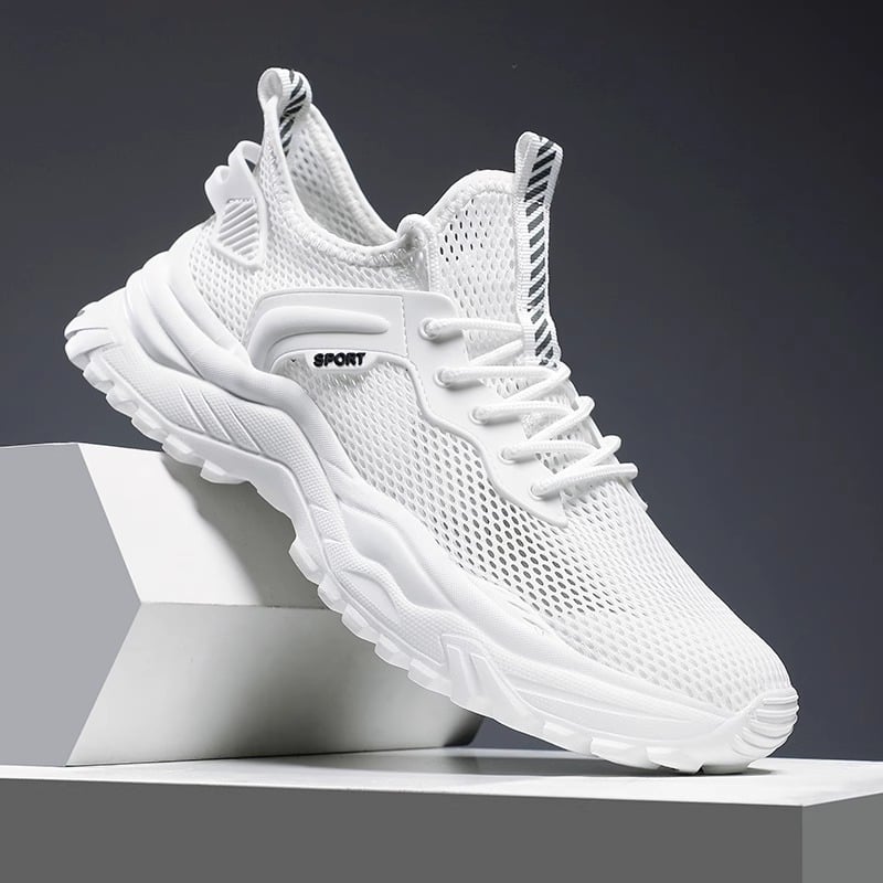 2025 muške mrežaste tenisice, prozračne i lagane, otporne na miris, sportsko- casual tenisice za trčanje, stil dad sneakers