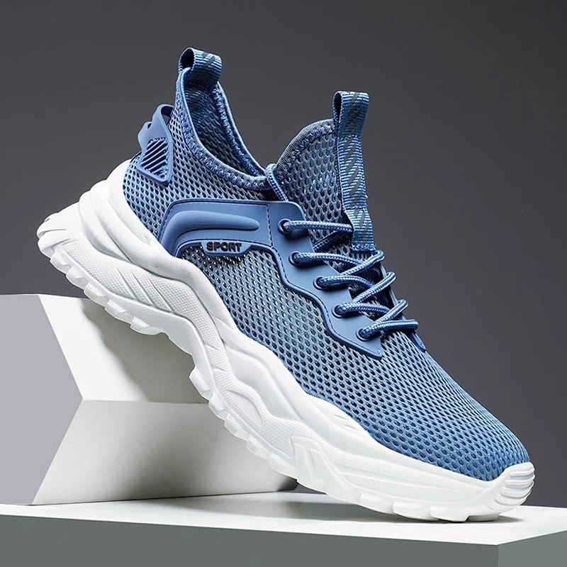 2025 muške mrežaste tenisice, prozračne i lagane, otporne na miris, sportsko- casual tenisice za trčanje, stil dad sneakers