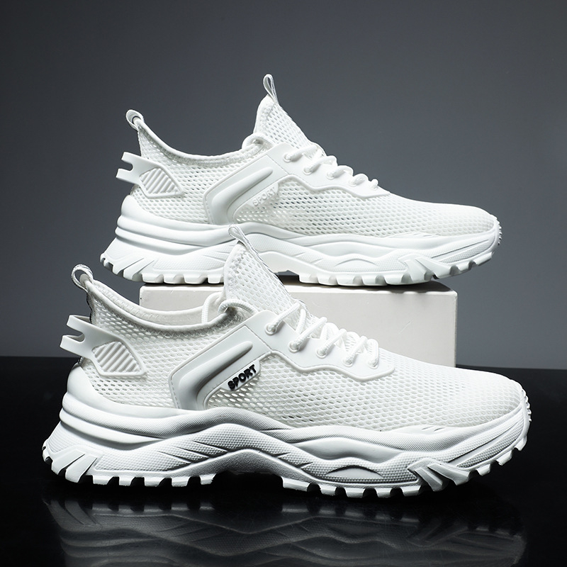 2025 muške mrežaste tenisice, prozračne i lagane, otporne na miris, sportsko- casual tenisice za trčanje, stil dad sneakers