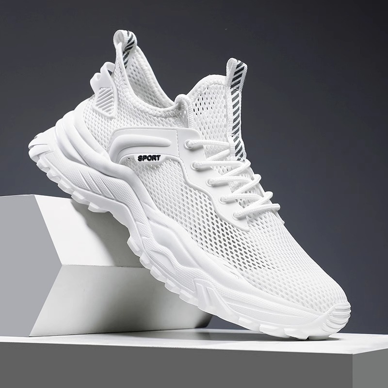 2025 muške mrežaste tenisice, prozračne i lagane, otporne na miris, sportsko- casual tenisice za trčanje, stil dad sneakers