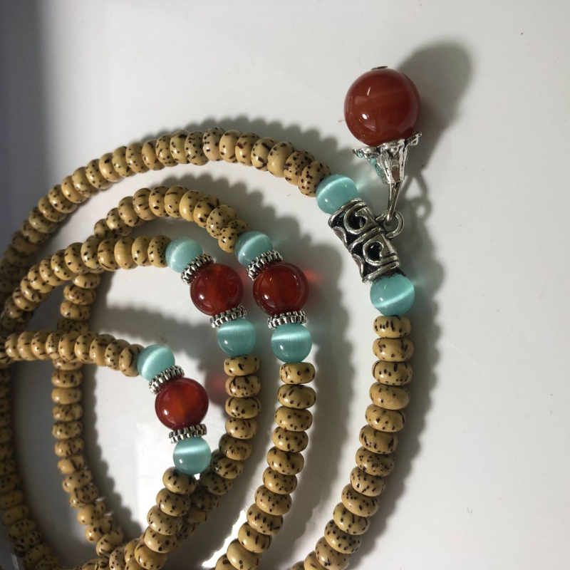 Mini zlatne Bodhi perle sa motivom zvijezde i mjeseca, unisex, 228 perli