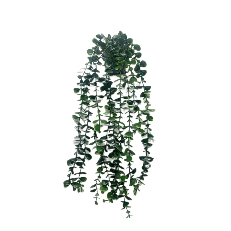 Изкуствени pothos, листа Turtle-Back Monstera и евкалиптови клонки в букет за домашна декорация