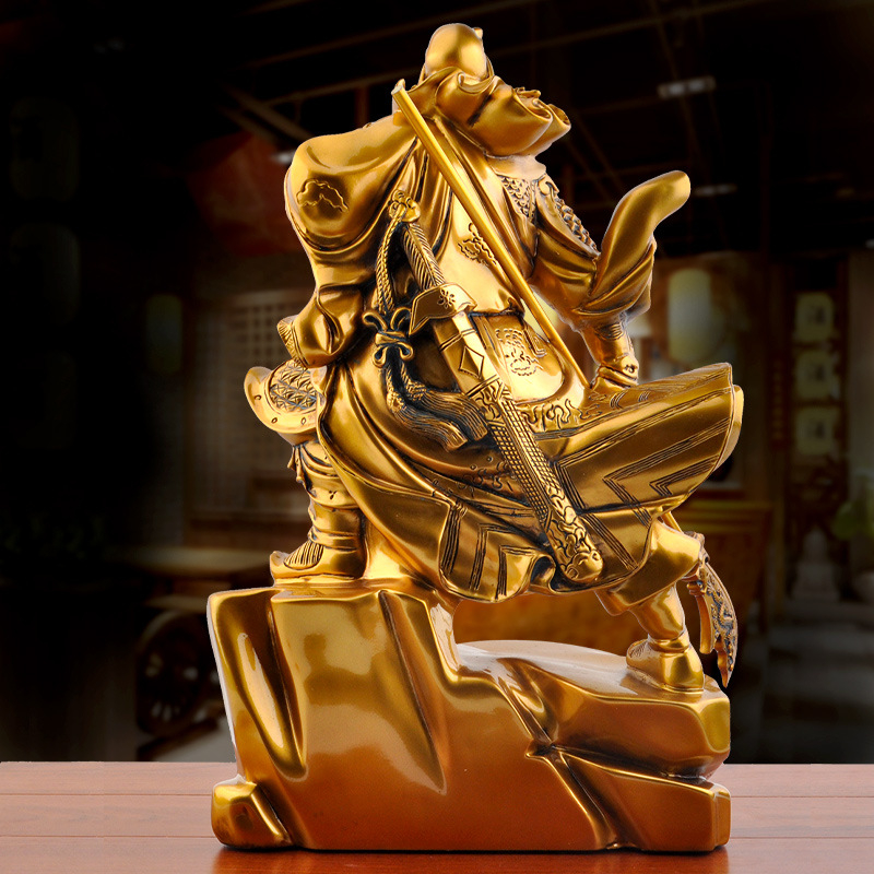 Статуя Guan Yu и Богът на богатството за домашен декор и поклонение
