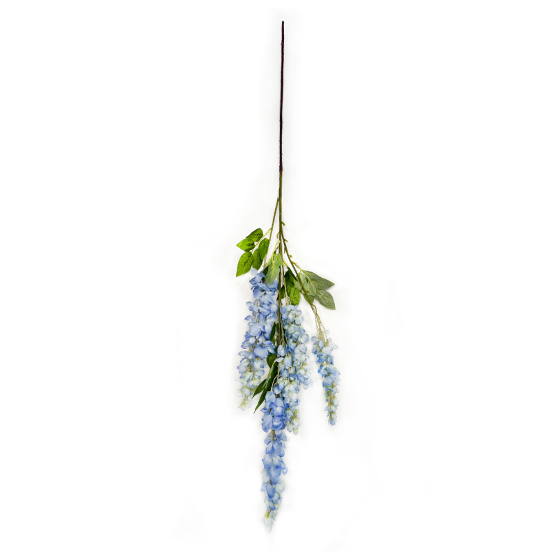 Изкуствена гигантска Wisteria с дълги клонки, висяща копринена лоза за фотосесия и сватбена декорация