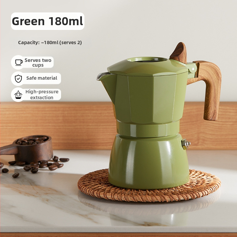 Dvojventilová moka kanvica na espresso s keramickým povrchom
