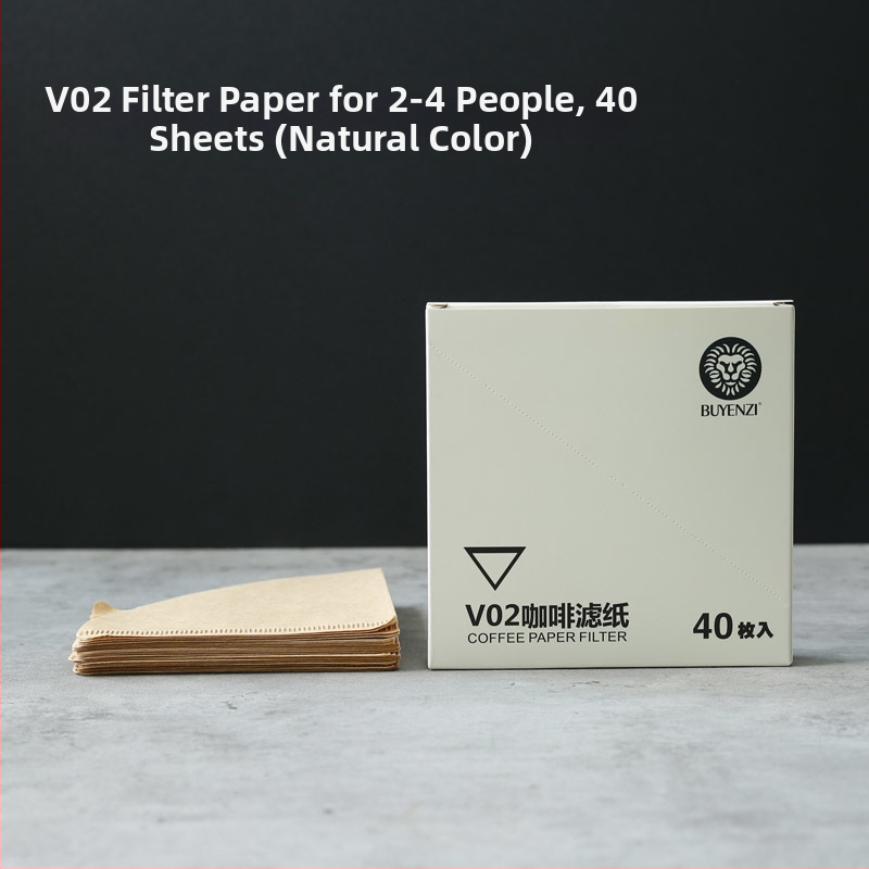 Filtračný papier na kávu V60, kužeľový filter na kávu, 100 kusov, biela, bez zápachu, typ 02