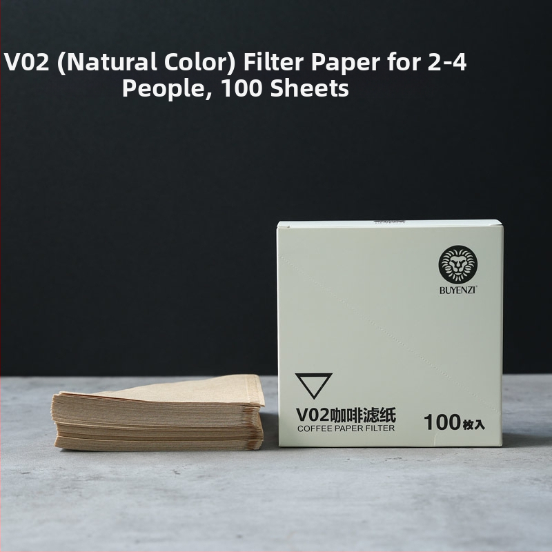 Filtračný papier na kávu V60, kužeľový filter na kávu, 100 kusov, biela, bez zápachu, typ 02