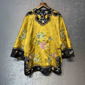 Ženska Hanfu jakna u novom kineskom stilu, bogata izvezom i ukrasnim gumbima, dijagonalni rever, Tang stil karirana vanjska jakna, jesen 2025