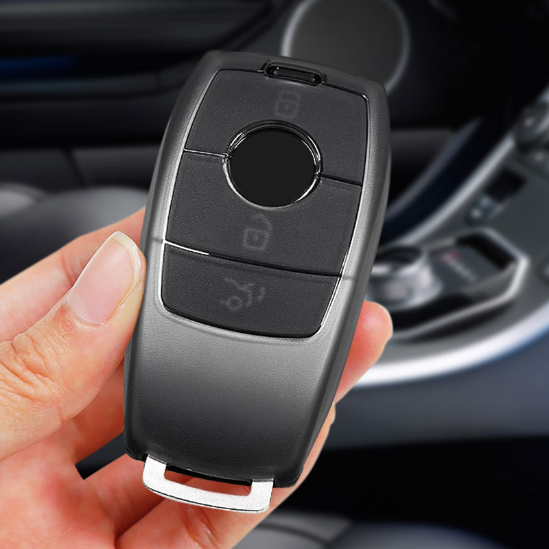 TPU futrola za ključ Mercedes-Benz s kožnom teksturom, kompatibilna s E-klasom E200, E300L i GLC260L