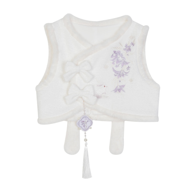 2026 originalni dizajn, novi model Purple Cloud Rabbit Hanfu – set haljine s prslukom s Han elementima, vezeno, jesen-zima, 8567