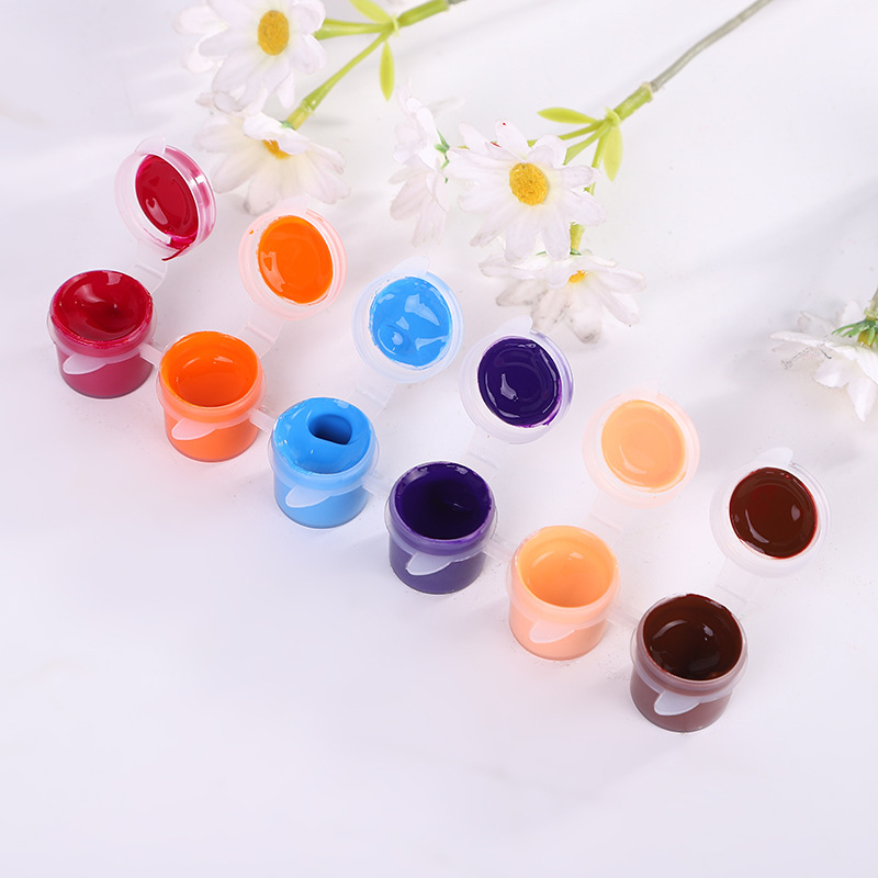 5 ml šest boja spojene akvarelne boje za DIY grafite na gipsu, akrilne boje i pigmentne trake za digitalno uljno slikanje