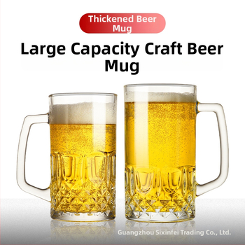 Obrovská pivná krigľa s logom, objem 1000 ml