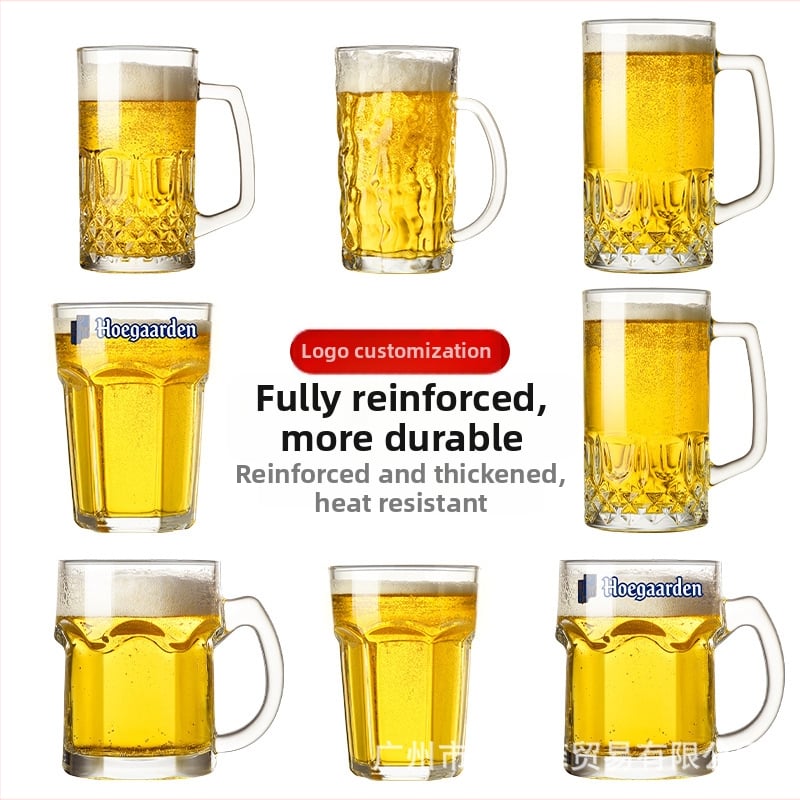 Obrovská pivná krigľa s logom, objem 1000 ml