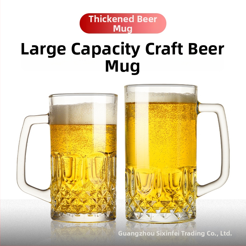 Obrovská pivná krigľa s logom, objem 1000 ml