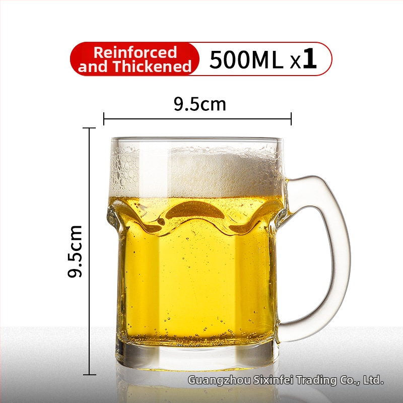 Obrovská pivná krigľa s logom, objem 1000 ml