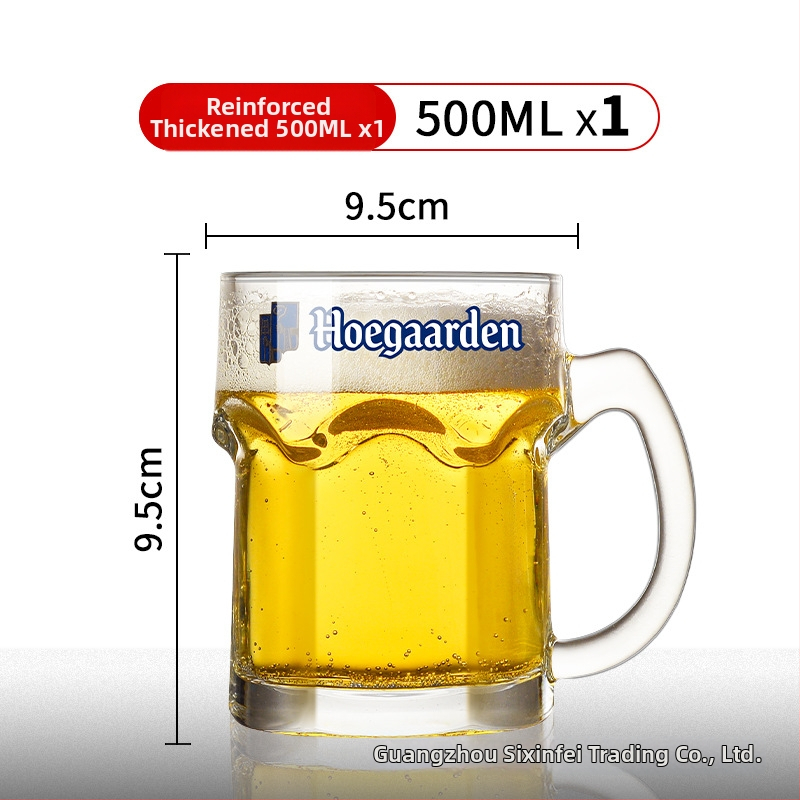 Obrovská pivná krigľa s logom, objem 1000 ml