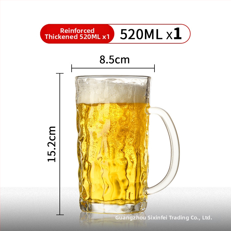 Obrovská pivná krigľa s logom, objem 1000 ml