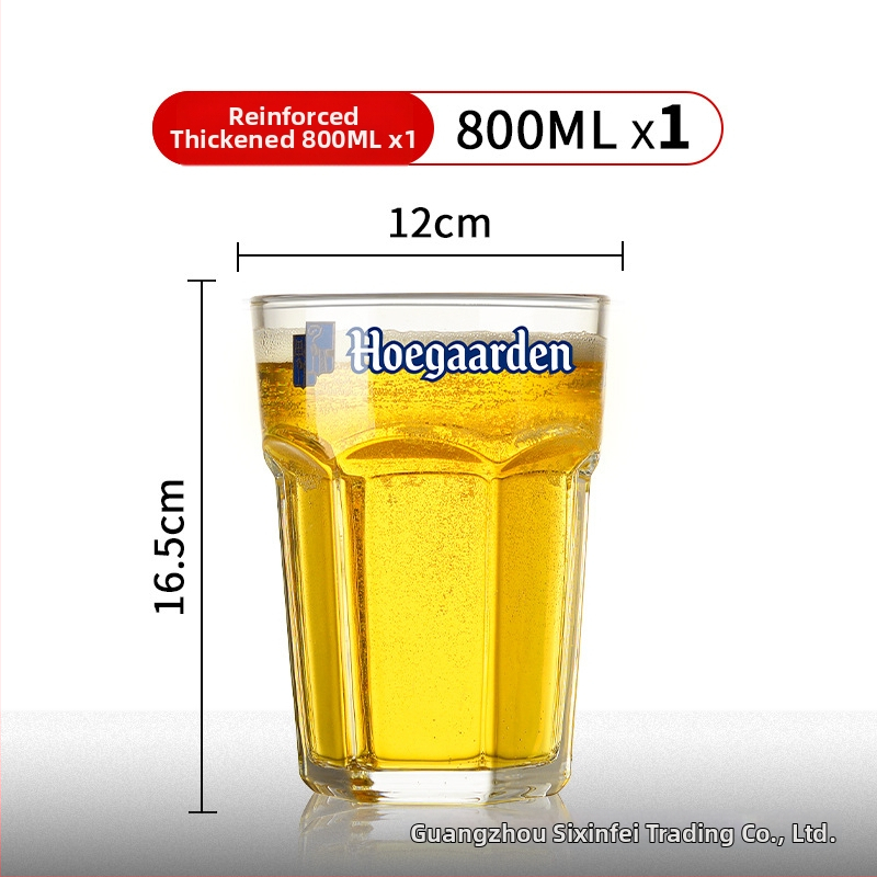 Obrovská pivná krigľa s logom, objem 1000 ml