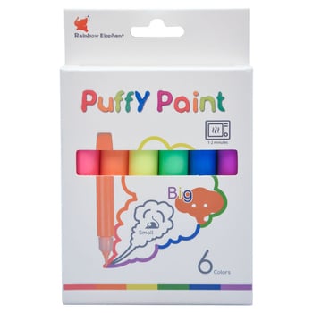 Popcorn olovka 3D mjehurići DIY grafiti akrilne boje, 10 ml, set od 6 boja