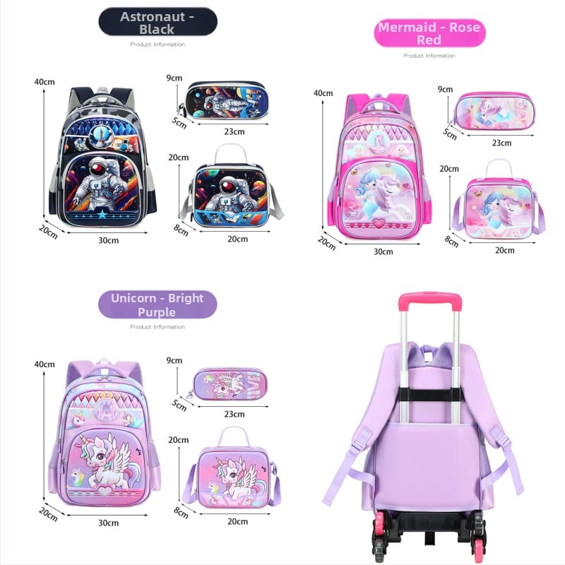 16-palcový školský batoh s pevným puzdrom, detský, unisex