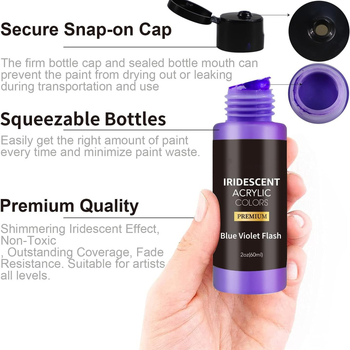 60 ml akrilnih boja, 18 boja, 24 metalna gradijenta, set za studente umjetnosti, ručno izrađeni DIY set