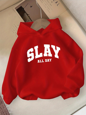 Ženski hoodie za zimu, udoban stil, duge rukave, s naglašenim natpisom