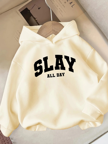 Ženski hoodie za zimu, udoban stil, duge rukave, s naglašenim natpisom