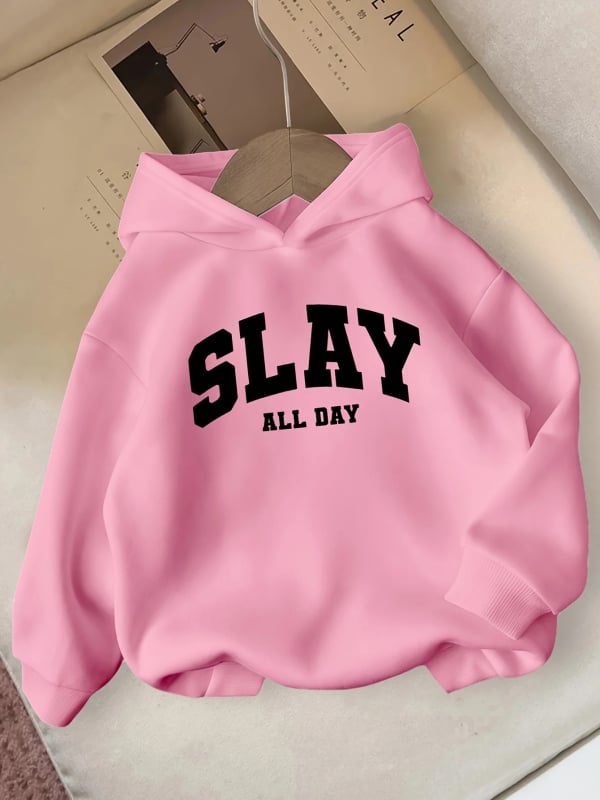 Ženski hoodie za zimu, udoban stil, duge rukave, s naglašenim natpisom