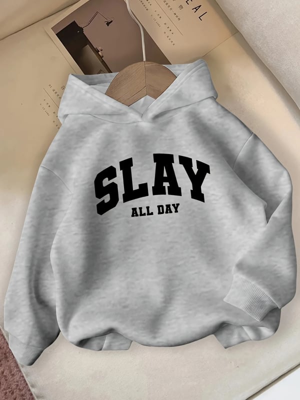 Ženski hoodie za zimu, udoban stil, duge rukave, s naglašenim natpisom