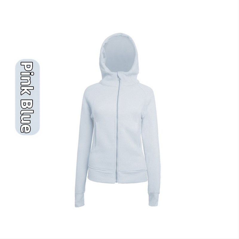 Luqilulu Női téli fleece béléses kapucnis pulóver – karcsú szabás, kültéri sportokra és jóga