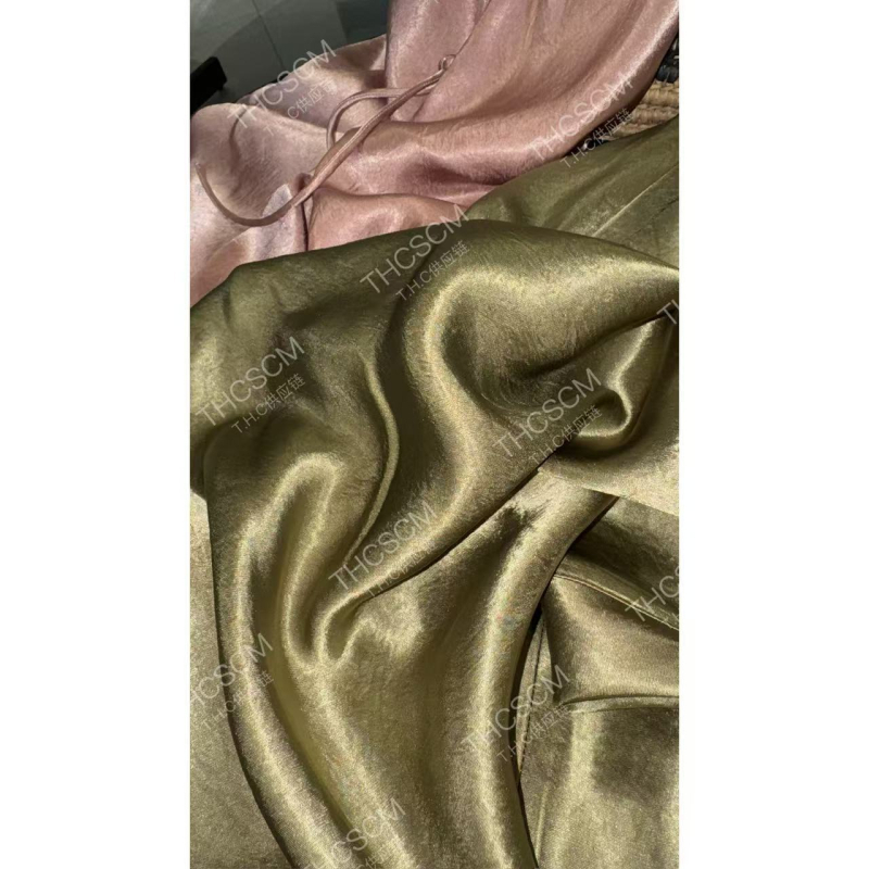 Youran 26 Novi proljetni model, Novi kineski stil, acetatna satenska crepe tkanina, prilagođeni kroj, midi suknja s ribljim repom, čvor i resice, bočni prorez
