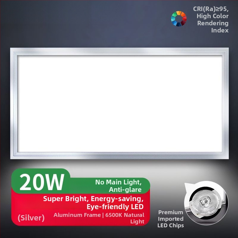 Integrované stropné LED svetlo pre kuchyňu a kúpeľňu, plochý panel 600×300 mm