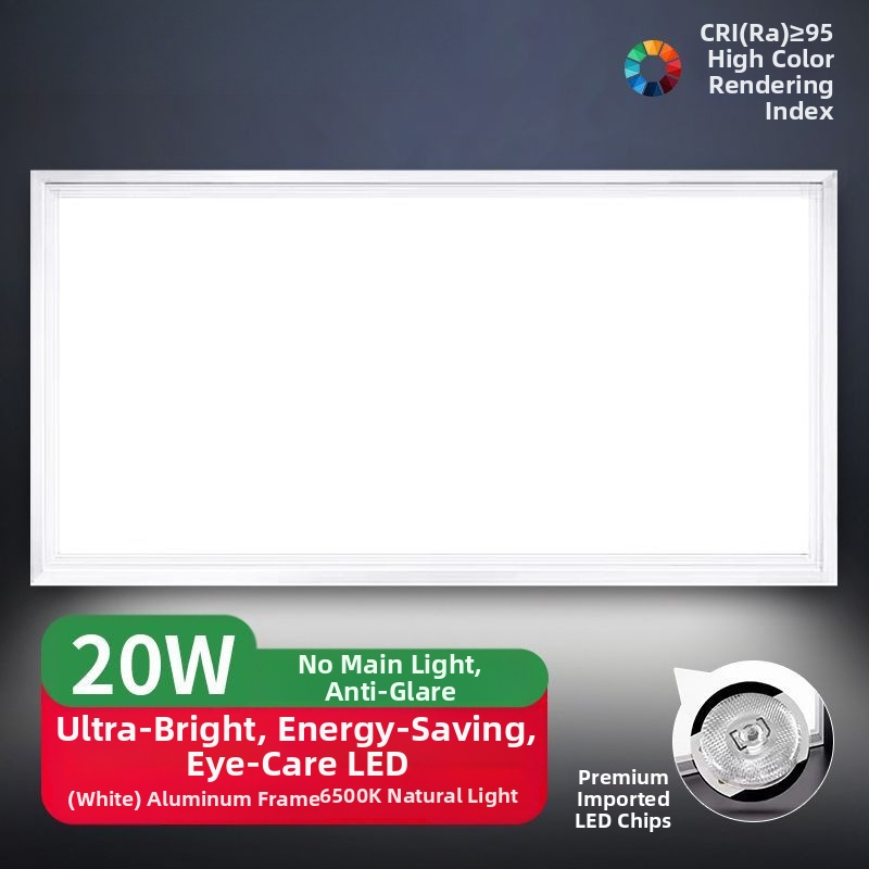 Integrované stropné LED svetlo pre kuchyňu a kúpeľňu, plochý panel 600×300 mm