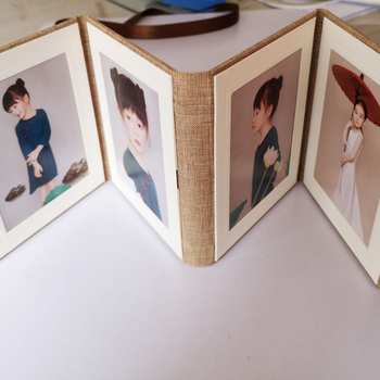 DIY ръчно изработена панделка с лък за фотоалбум – рамка за фотоалбум с четири панела, подходяща за размери 5/6/7 инча