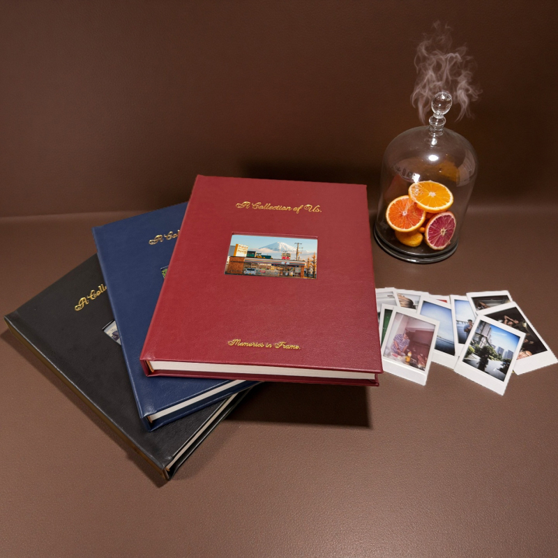 Instax Mini фотоалбум, 3-инчов, 80 снимки, подвързия с пеперуден дизайн, PU корица, за Instax Mini
